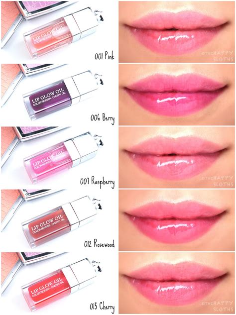 dior lip glow oil swatches|christian dior addict lip glow.